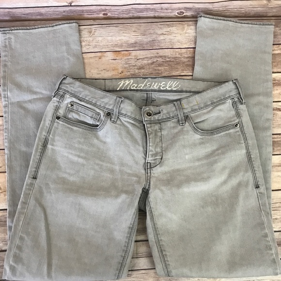 Madewell Rail Straight Gray Jeans Size 28 - Picture 5 of 8